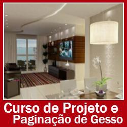 projeto e paginação de gesso